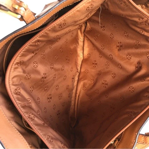 Tory Burch Cardamom Extra Large Zippered Tote Excellent Condition HP - Picture 14 of 17